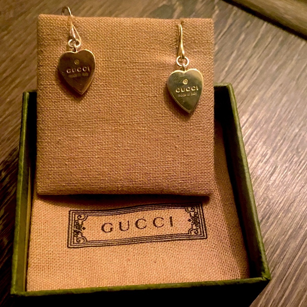Gucci heart earrings